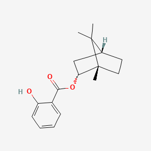 molecular formula C17H22O3 B1614775 (1s,2r,4r)-1,7,7-Trimethylbicyclo[2.2.1]hept-2-yl 2-hydroxybenzoate CAS No. 560-88-3