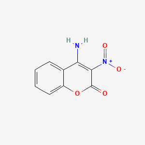 molecular formula C9H6N2O4 B1614782 4-amino-3-nitro-2H-chromen-2-one CAS No. 38464-21-0