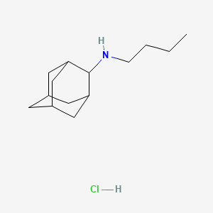 molecular formula C14H26ClN B1614783 N-butyl-2-adamantanamine hydrochloride CAS No. 39234-34-9