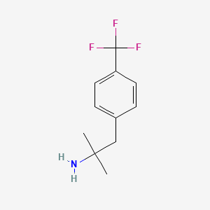 molecular formula C11H14F3N B1614794 2-Methyl-1-(4-(trifluoromethyl)phenyl)propan-2-amine CAS No. 459-00-7