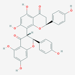 (3,8'-Bi-2H-1-benzopyran)-4,4'(3H,3'H)-dione, 5,5',7,7'-tetrahydroxy-2,2'-bis(4-hydroxyphenyl)-, (2S,2'S,3R)-