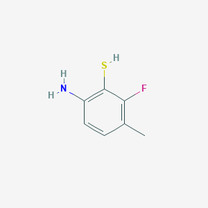 molecular formula C7H8FNS B161481 6-Amino-2-fluoro-3-methylbenzenethiol CAS No. 131105-94-7