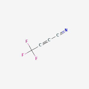 molecular formula C4F3N B1614817 2-Butynenitrile, 4,4,4-trifluoro- CAS No. 66051-48-7