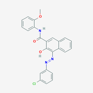 B1614831 2-Naphthalenecarboxamide, 4-[(3-chlorophenyl)azo]-3-hydroxy-N-(2-methoxyphenyl)- CAS No. 21889-27-0