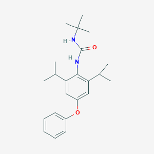 molecular formula C23H32N2O2 B161484 3-(2,6-二异丙基-4-苯氧基苯基)-1-叔丁基脲 CAS No. 136337-67-2