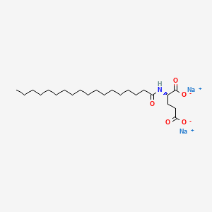 molecular formula C23H43NO5.Na<br>C23H43NNaO5 B1614843 Disodium stearoyl glutamate CAS No. 38079-62-8