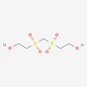 molecular formula C5H12O6S2 B1614844 Ethanol, 2,2'-[methylenebis(sulfonyl)]bis- CAS No. 41123-69-7