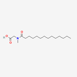 molecular formula C17H33NO3 B1614858 N-(1-Oxotetradecyl)sarcosine CAS No. 52558-73-3