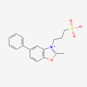 Benzoxazolium, 2-methyl-5-phenyl-3-(3-sulfopropyl)-, inner salt