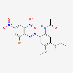 Acetamide, N-[2-[(2-bromo-4,6-dinitrophenyl)azo]-5-(ethylamino)-4-methoxyphenyl]-