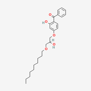 molecular formula C26H36O5 B1614868 2-Hydroxy-4-(2-hydroxy-3-decyloxypropoxy)benzophenone CAS No. 68092-49-9