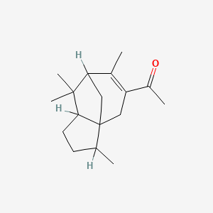 Ethanone, 1-(2,3,4,7,8,8a-hexahydro-3,6,8,8-tetramethyl-1H-3a,7-methanoazulen-5-yl)-