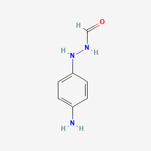 molecular formula C7H9N3O B1614874 Hydrazinecarboxaldehyde, 2-(4-aminophenyl)- CAS No. 63402-26-6