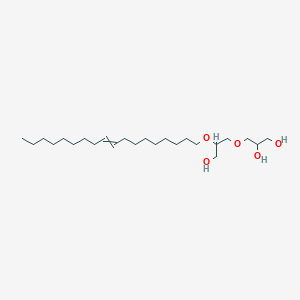 molecular formula C24H48O5 B1614880 1,2-Propanediol, 3-[3-hydroxy-2-(9-octadecen-1-yloxy)propoxy]- CAS No. 71032-90-1