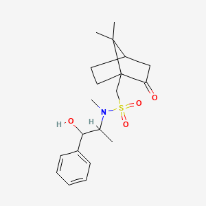 molecular formula C20H29NO4S B1614882 N-(2-hydroxy-1-methyl-2-phenylethyl)-N,7,7-trimethyl-2-oxobicyclo[2.2.1]heptane-1-methanesulphonamide CAS No. 25442-88-0