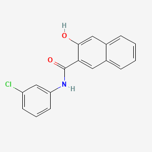 molecular formula C17H12ClNO2 B1614902 2-HYDROXY-3-NAPHTHOYL-M-CHLOROANILIDE CAS No. 5442-40-0