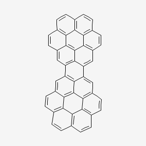 molecular formula C48H20 B1614915 pentadecacyclo[37.7.1.12,10.03,24.04,9.05,22.06,19.07,16.08,13.025,46.027,44.030,43.033,42.036,41.040,45]octatetraconta-1(46),2,4(9),5(22),6(19),7(16),8(13),10(48),11,14,17,20,23,25,27(44),28,30(43),31,33(42),34,36(41),37,39(47),40(45)-tetracosaene CAS No. 98570-53-7