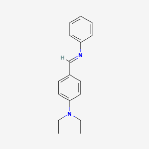 molecular formula C17H20N2 B1614926 N,N-diethyl-4-[(E)-(phenylimino)methyl]aniline CAS No. 40046-95-5