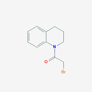 molecular formula C11H12BrNO B1614936 1-(Bromoacetyl)-1,2,3,4-tetrahydroquinoline CAS No. 63286-44-2