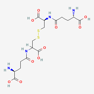 molecular formula C16H26N4O10S2 B1614944 L-Cysteine, L-gamma-glutamyl-, bimol. (2->2')-disulfide CAS No. 23052-19-9