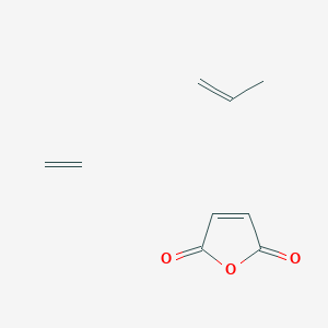 molecular formula C9H12O3 B1614972 Ethene;furan-2,5-dione;prop-1-ene CAS No. 31069-12-2