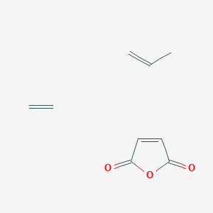 molecular formula C9H12O3 B1614972 2,5-Furandione, polymer with ethene and 1-propene CAS No. 31069-12-2