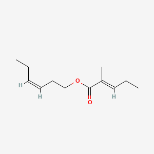 molecular formula C12H20O2 B1614985 cis-3-Hexenyl 2-methyl-2-pentenoate CAS No. 76649-17-7