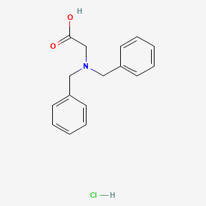 molecular formula C16H18ClNO2 B1614989 Glycine, N,N-bis(phenylmethyl)-, hydrochloride CAS No. 65130-70-3