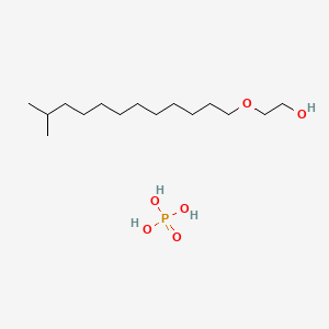 molecular formula C15H35O6P B1614991 Poly(oxy-1,2-ethanediyl), alpha-isotridecyl-omega-hydroxy-, phosphate CAS No. 73038-25-2