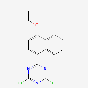 B1615055 2,4-Dichloro-6-(4-ethoxy-1-naphthyl)-s-triazine CAS No. 21614-17-5