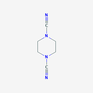 molecular formula C6H8N4 B1615057 Piperazine-1,4-dicarbonitrile CAS No. 22005-33-0
