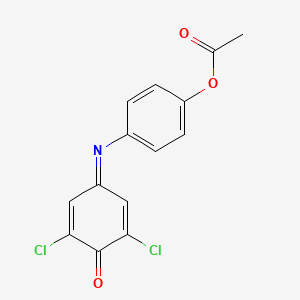 molecular formula C14H9Cl2NO3 B1615066 2,6-Dichlorophenolindophenyl acetate CAS No. 24857-20-3