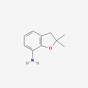 molecular formula C10H13NO B1615069 2,2-Dimethyl-2,3-dihydro-1-benzofuran-7-amine CAS No. 68298-46-4