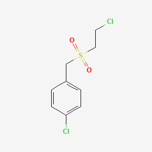 molecular formula C9H10Cl2O2S B1615096 p-Chlorobenzyl 2-chloroethyl sulfone CAS No. 71501-39-8