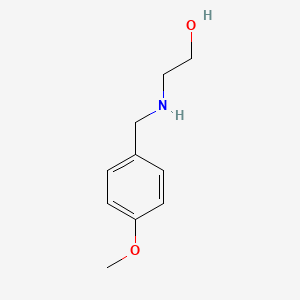 molecular formula C10H15NO2 B1615121 2-((4-Methoxybenzyl)amino)ethanol CAS No. 53332-62-0