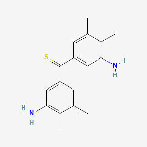 molecular formula C17H20N2S B1615159 Bis(3-amino-4,5-dimethylphenyl)methanethione CAS No. 64047-95-6