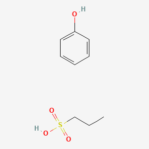 molecular formula C9H14O4S B1615161 phenol;propane-1-sulfonic acid CAS No. 70775-94-9