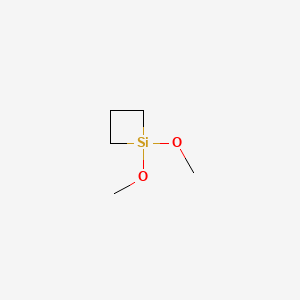 molecular formula C5H12O2Si B1615167 1,1-Dimethoxysilacyclobutane CAS No. 33446-84-3