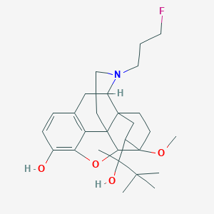 molecular formula C28H40FNO4 B161518 N-(3-Fluoropropyl)-N-norbuprenorphine CAS No. 128837-83-2