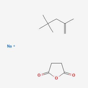 molecular formula C12H20NaO3+ B1615182 Sodium;oxolane-2,5-dione;2,4,4-trimethylpent-1-ene CAS No. 37199-81-8