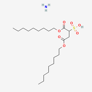 molecular formula C22H42O7S.H3N<br>C22H45NO7S B1615193 Ammonium 1,4-dinonyl sulphonatosuccinate CAS No. 27501-55-9