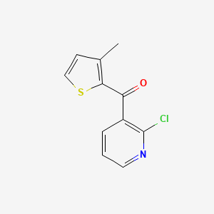 molecular formula C11H8ClNOS B1615198 2-Chloro-3-(3-methyl-2-thenoyl)pyridine CAS No. 760192-99-2
