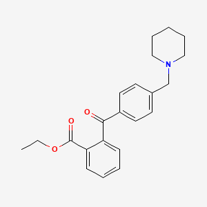 2-Carboethoxy-4'-piperidinomethyl benzophenone