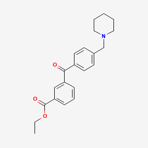 3-Carboethoxy-4'-piperidinomethyl benzophenone