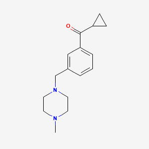 Cyclopropyl 3-(4-methylpiperazinomethyl)phenyl ketone