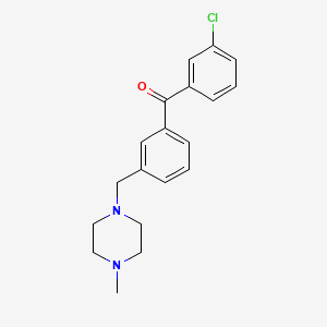 3-Chloro-3'-(4-methylpiperazinomethyl) benzophenone