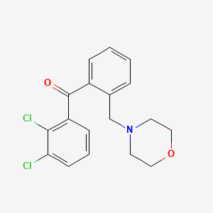 2,3-Dichloro-2'-morpholinomethyl benzophenone