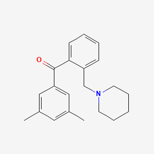 3',5'-Dimethyl-2-piperidinomethyl benzophenone