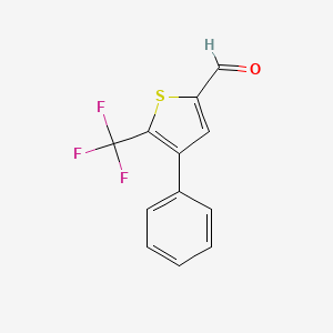 4-Phenyl-5-(trifluoromethyl)thiophene-2-carbaldehyde