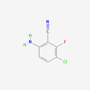 molecular formula C7H4ClFN2 B1615220 6-Amino-3-chloro-2-fluorobenzonitrile CAS No. 1000577-64-9